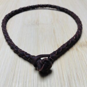 Collar de Cuero Cierre Bola