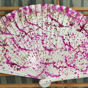 Abanico pintado a mano Aura